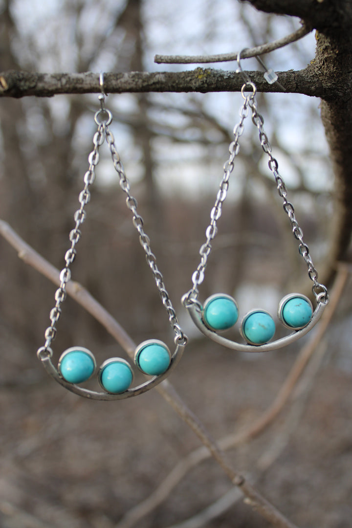 Minty Mist Drop Earrings