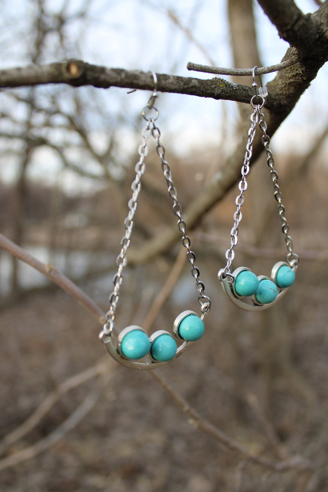 Minty Mist Drop Earrings