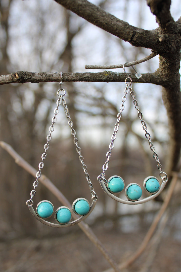 Minty Mist Drop Earrings