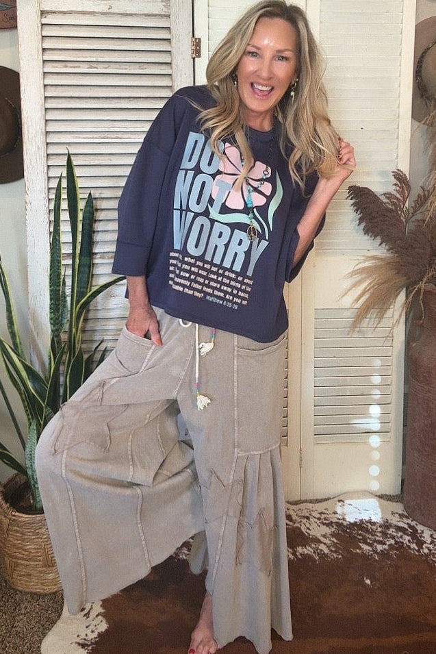 Mocha Star Relaxed Pants