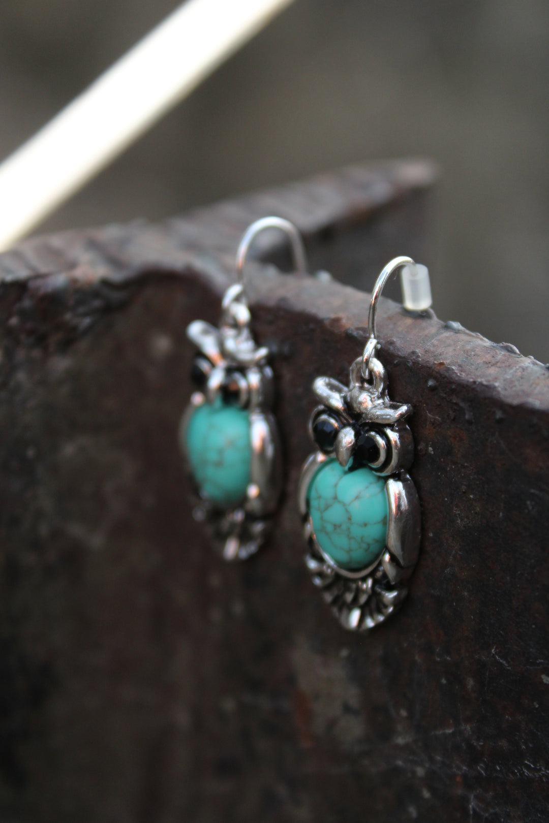 Desert Watch Owl Earrings
