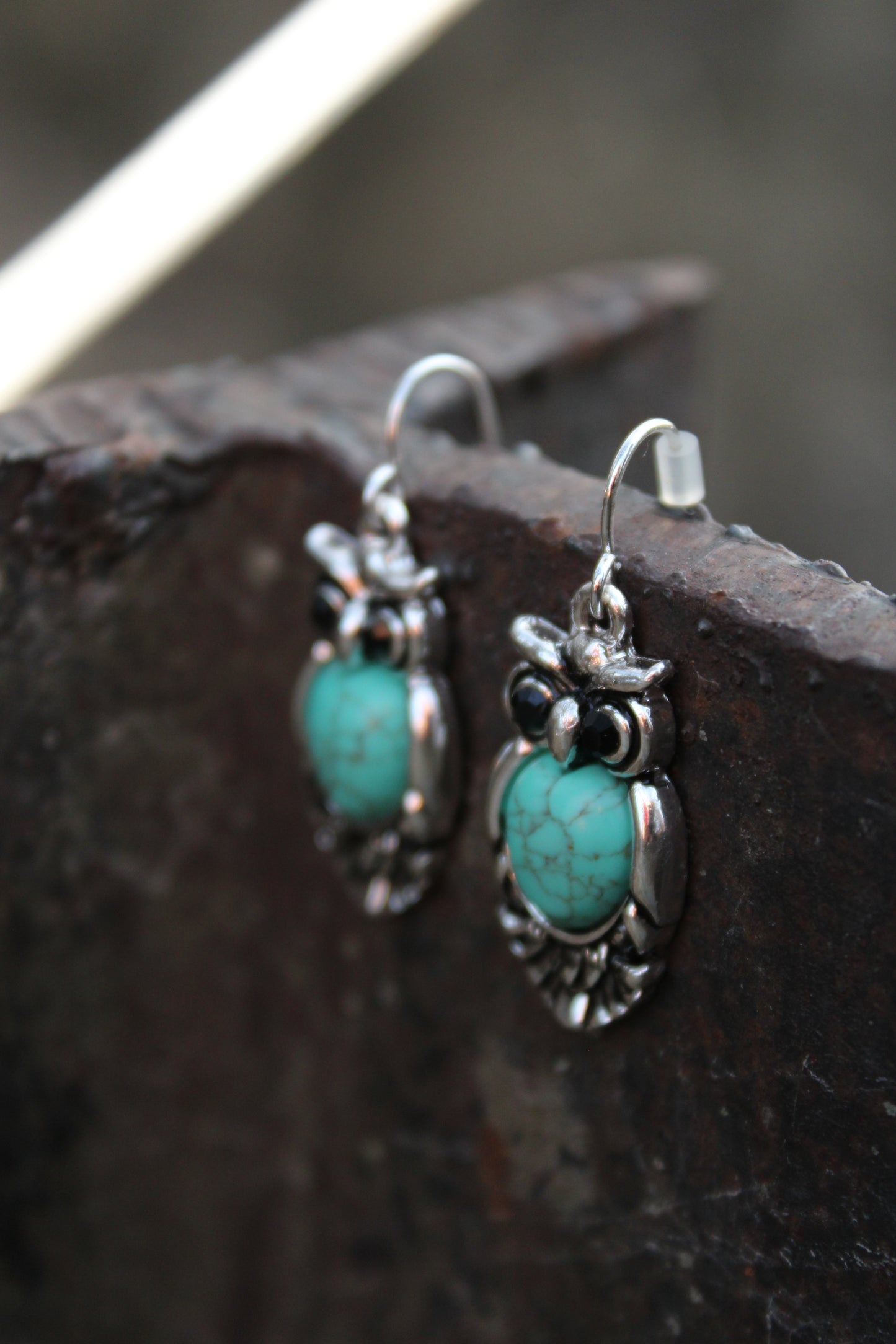 Desert Watch Owl Earrings