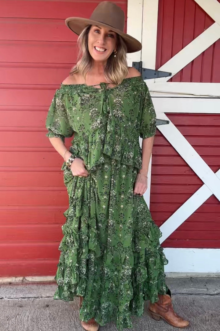 Enchanted Garden Ruffle Skirt