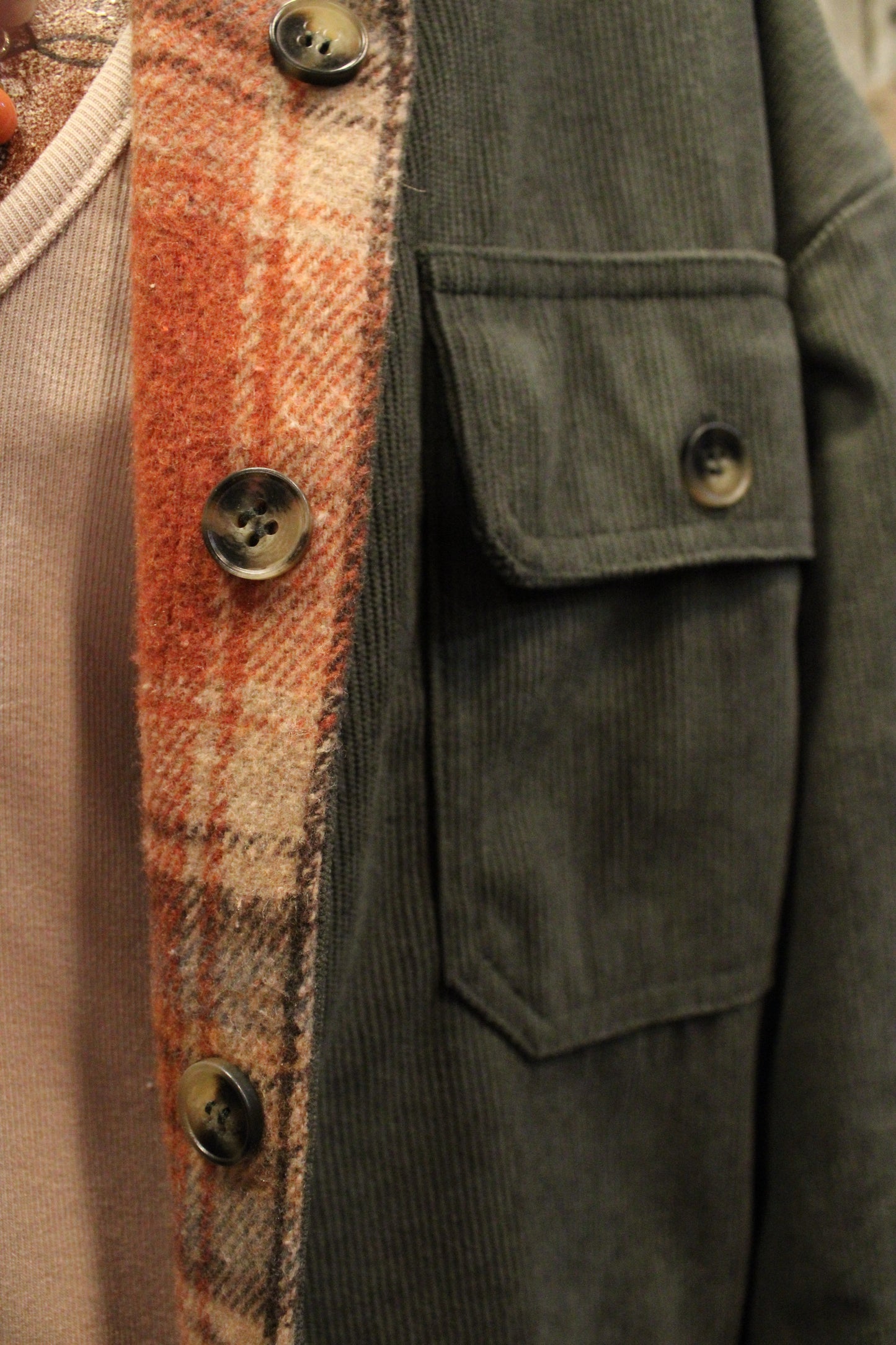 Reversible Rebel Corduroy Shacket