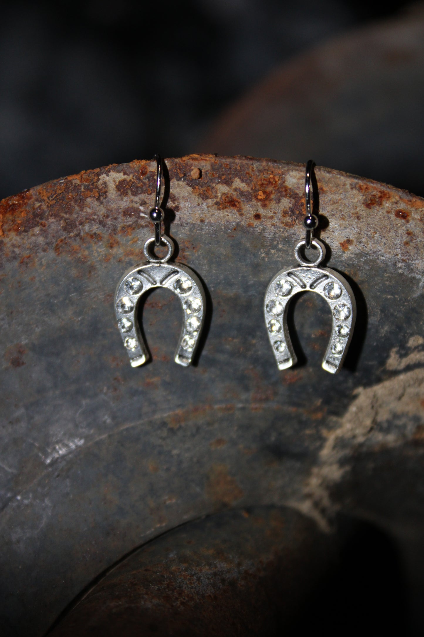 Lucky Charm Horseshoe Earrings