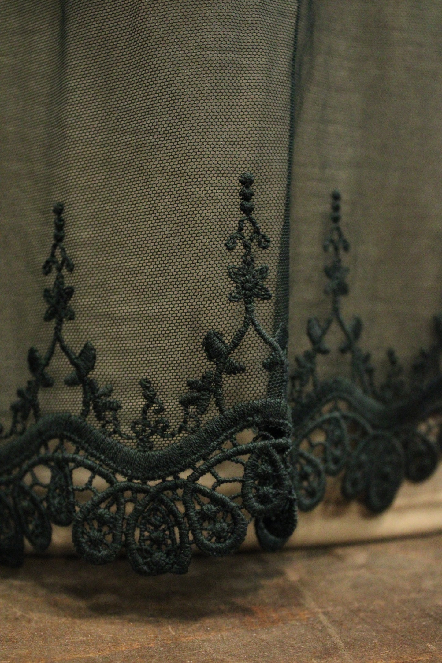 Skip Along Hunter Green Lace Tank