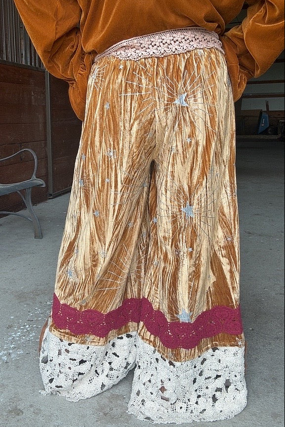 Shimmering Star Velvet Pants