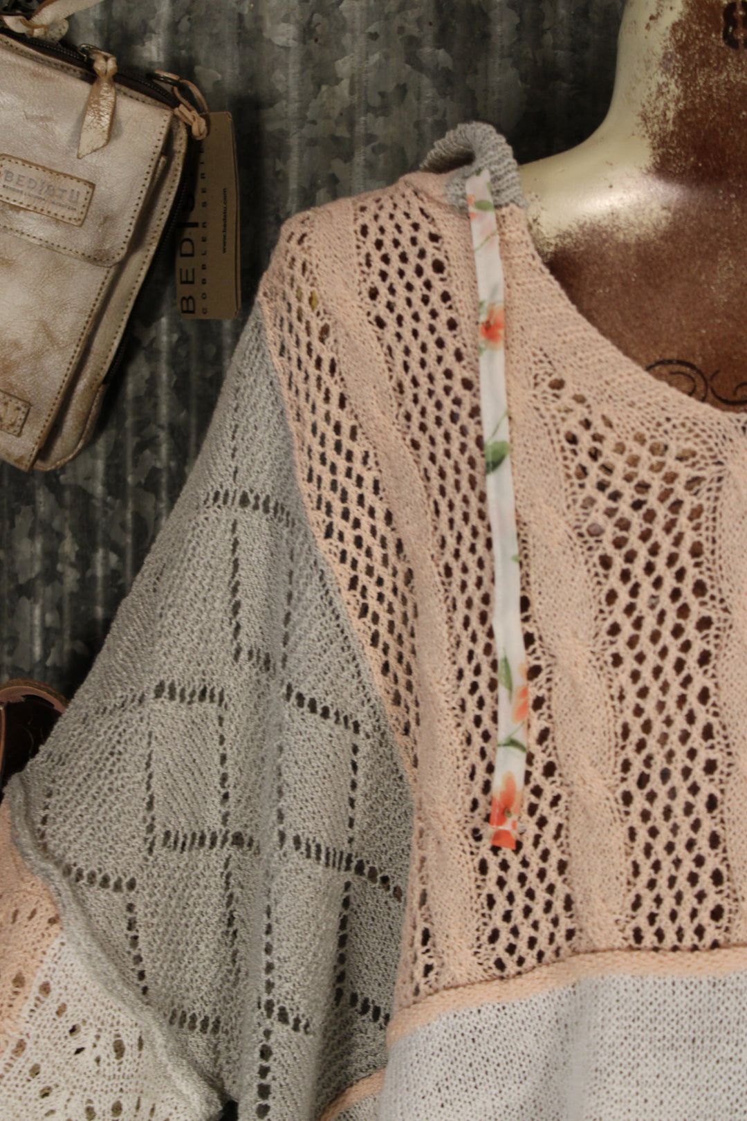 Soft Pastel Patchwork Pullover