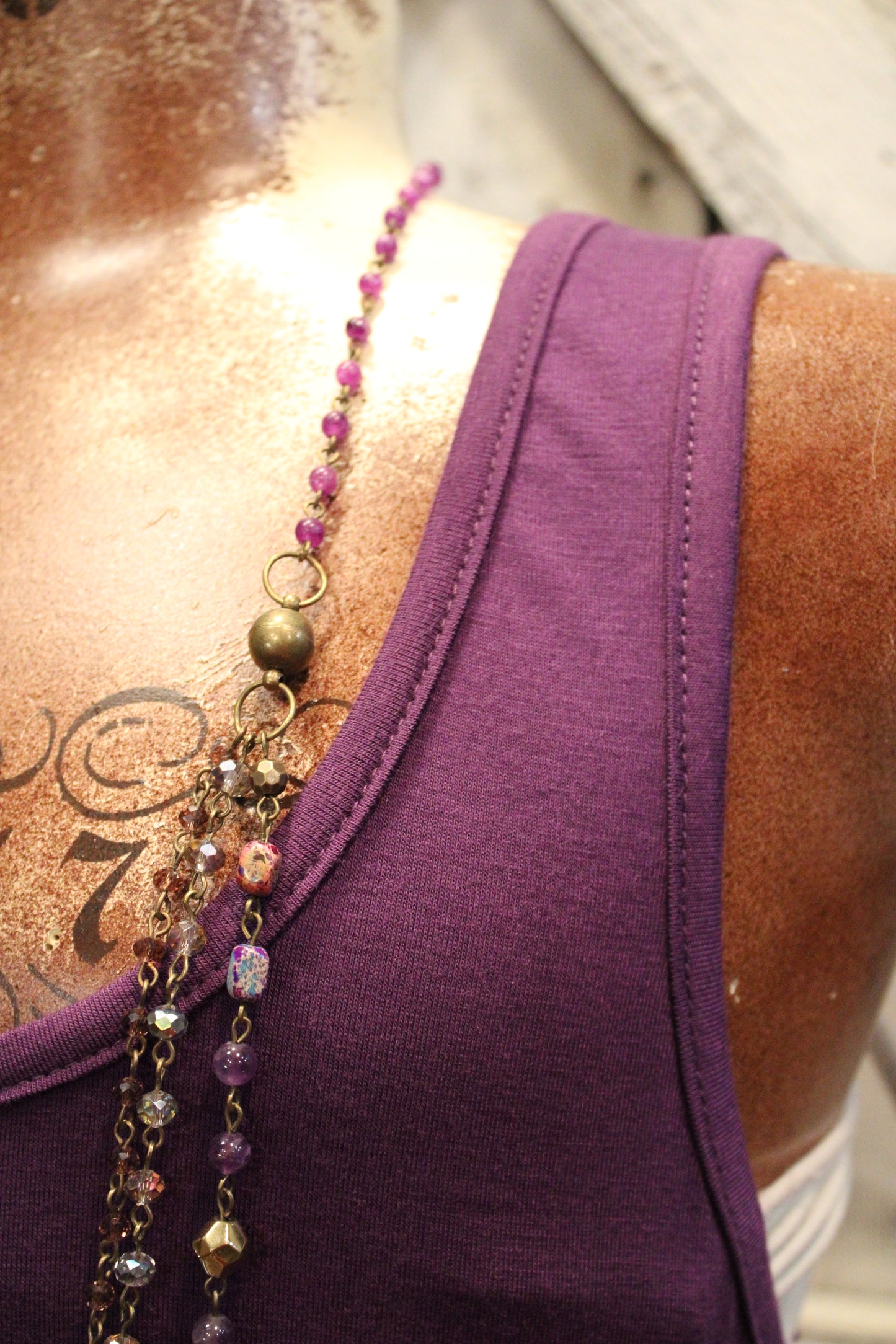 Skip Along Purple Lace Tank