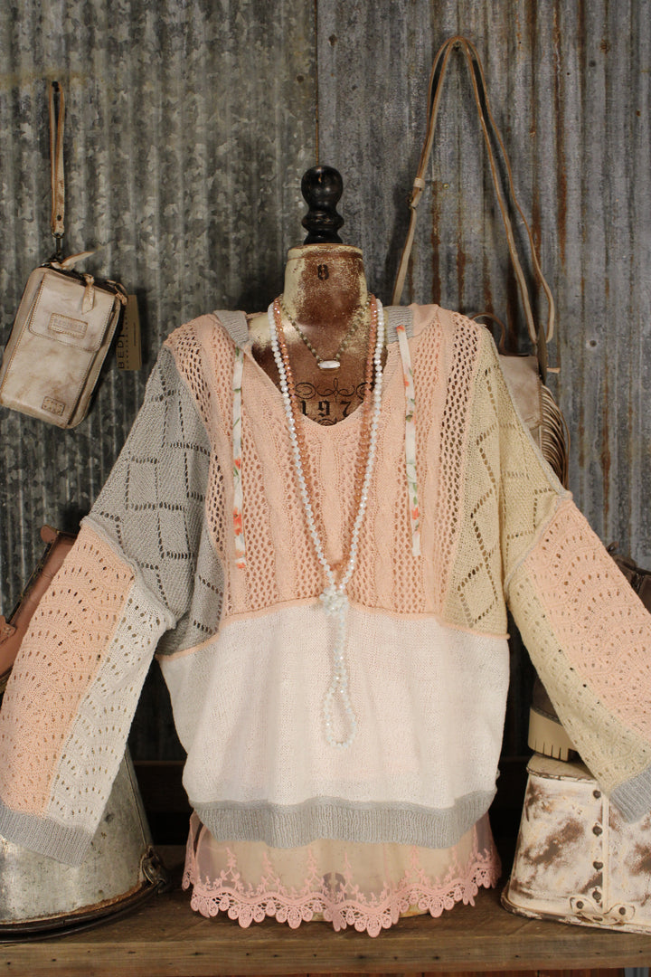 Soft Pastel Patchwork Pullover