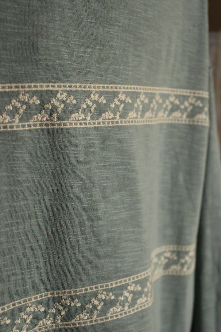 Petal Path Dusty Sage Top