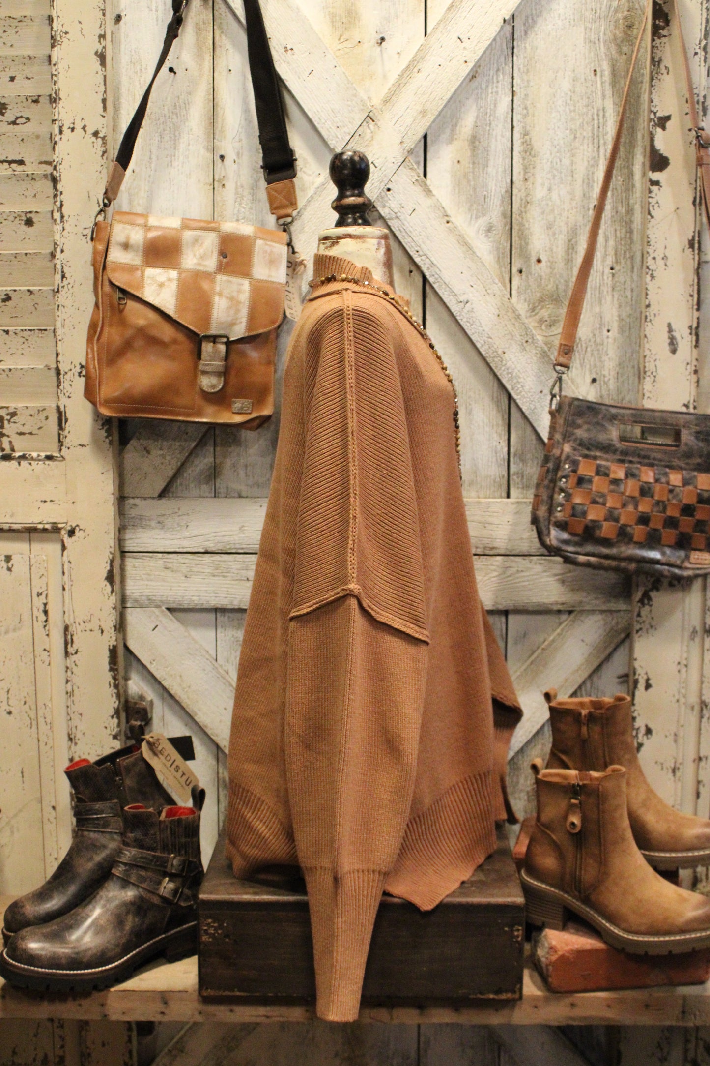 Pop Of Deep Camel Sweater