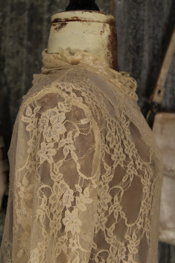 Desert Whisper Mesh Blouse