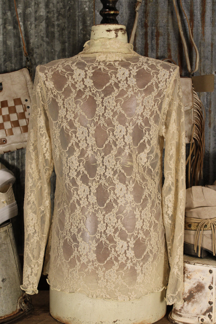 Desert Whisper Mesh Blouse