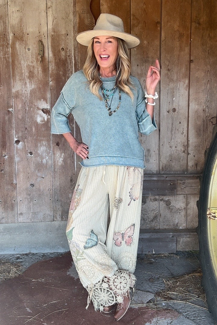 Garden Dance Cotton Pants