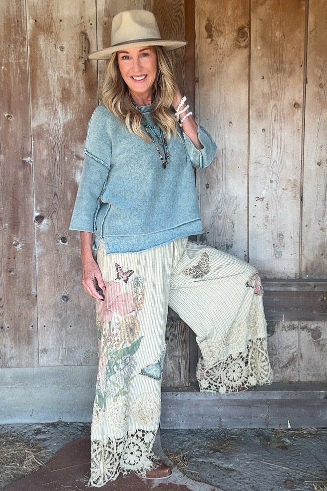 Garden Dance Cotton Pants