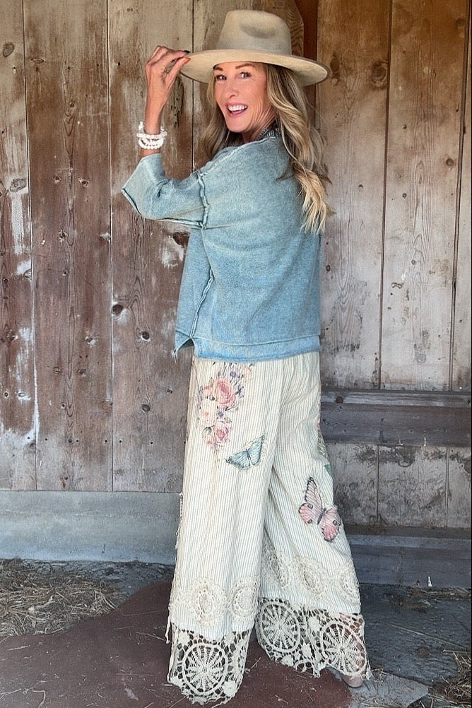Garden Dance Cotton Pants