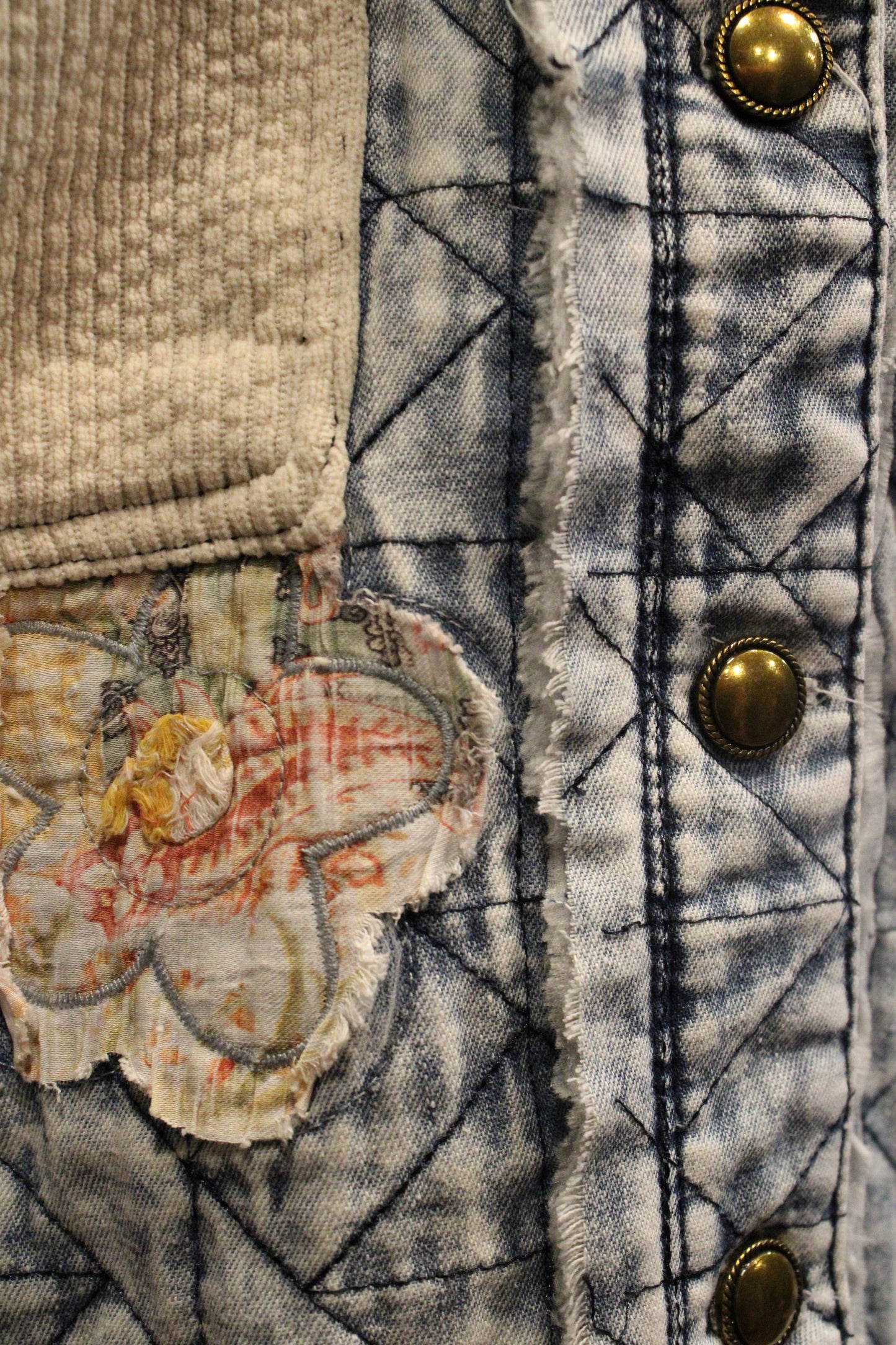 Oatmeal And Denim Jacket