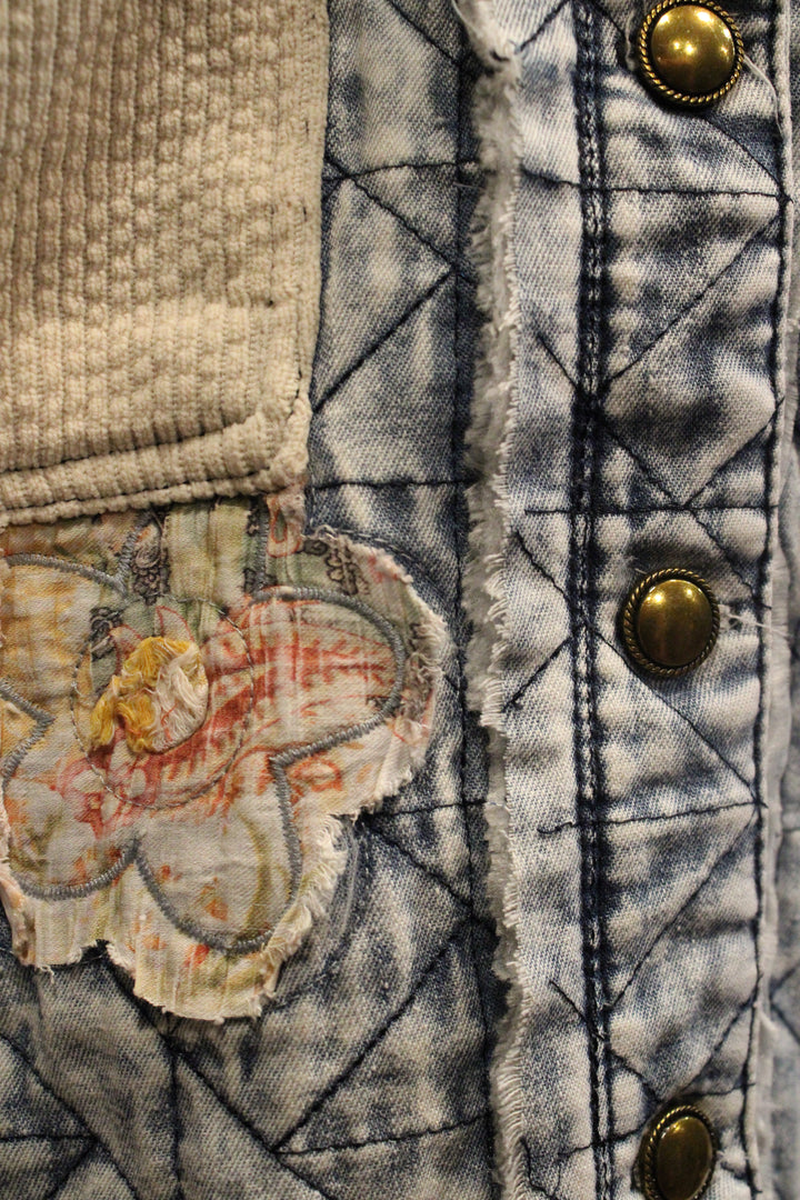 Oatmeal And Denim Jacket