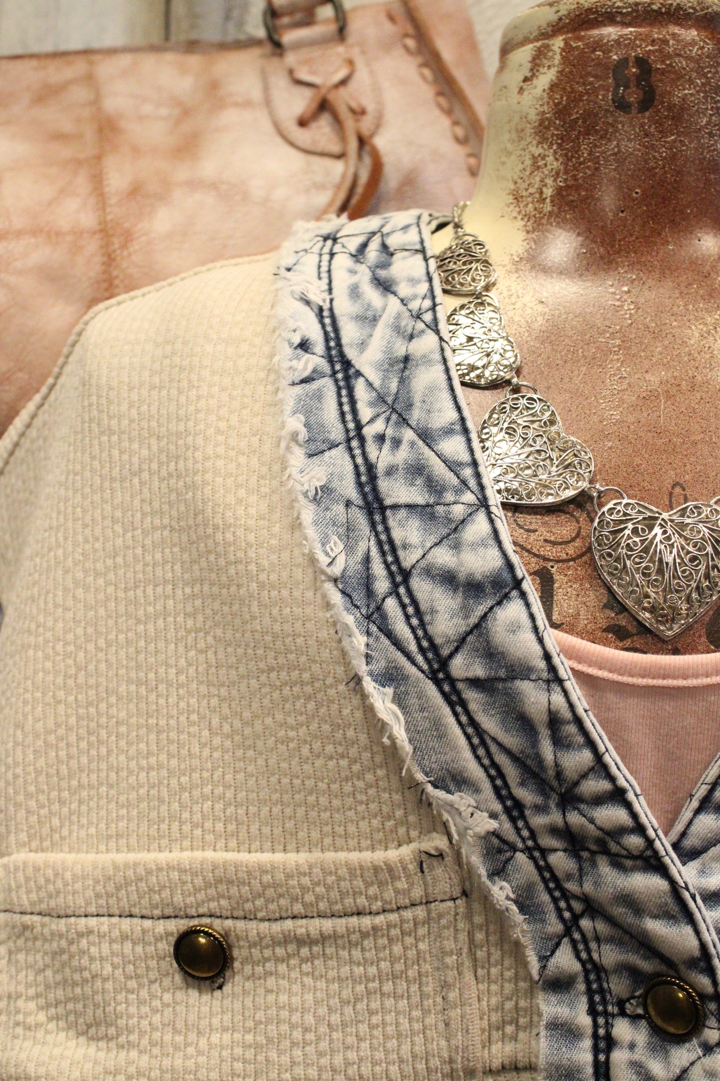 Oatmeal And Denim Jacket