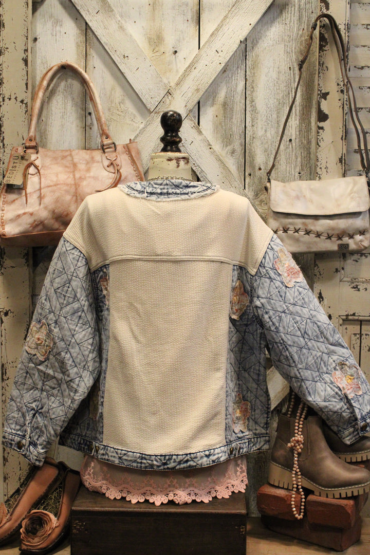 Oatmeal And Denim Jacket