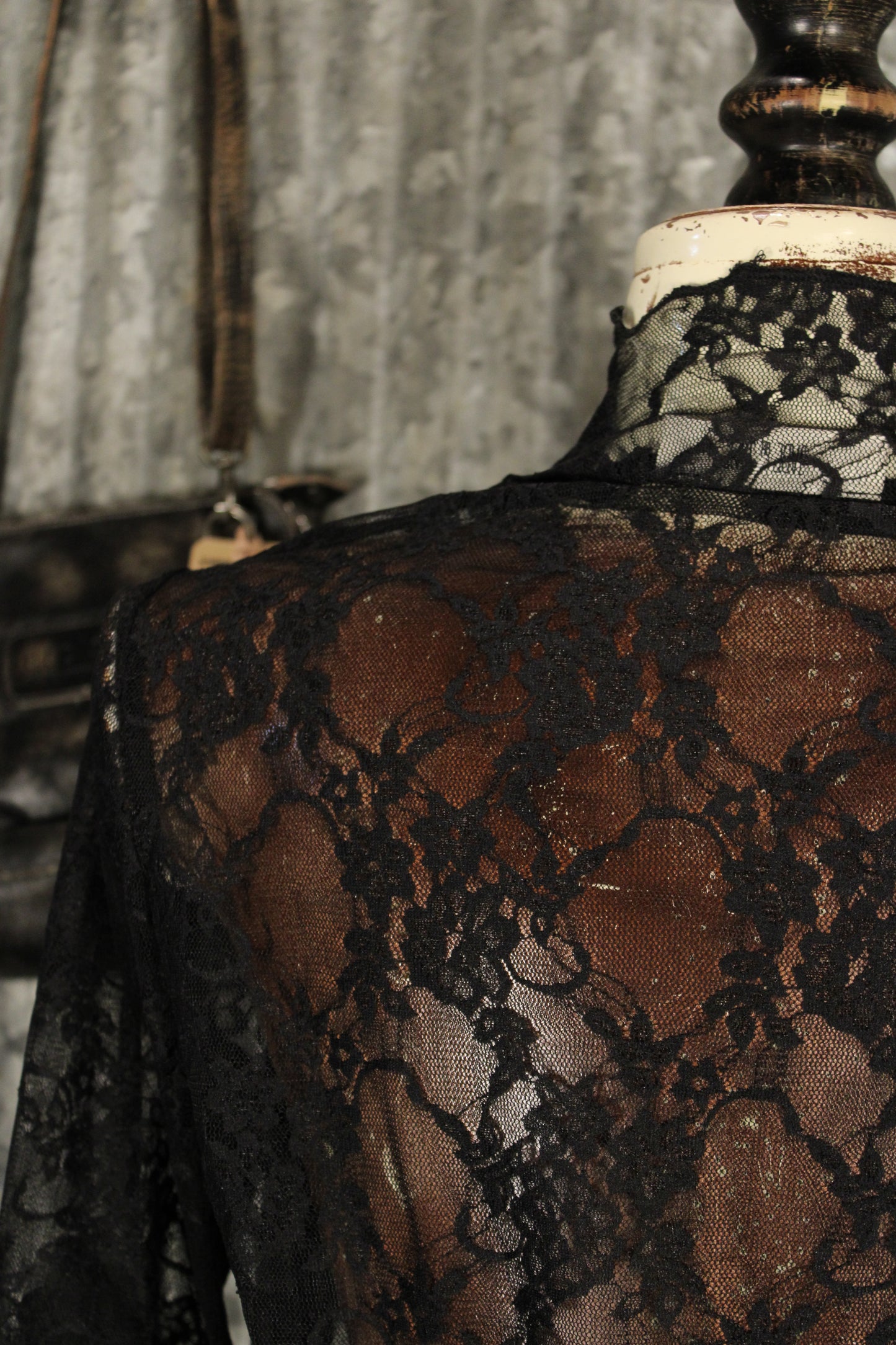 Desert Whisper Midnight Mesh Blouse