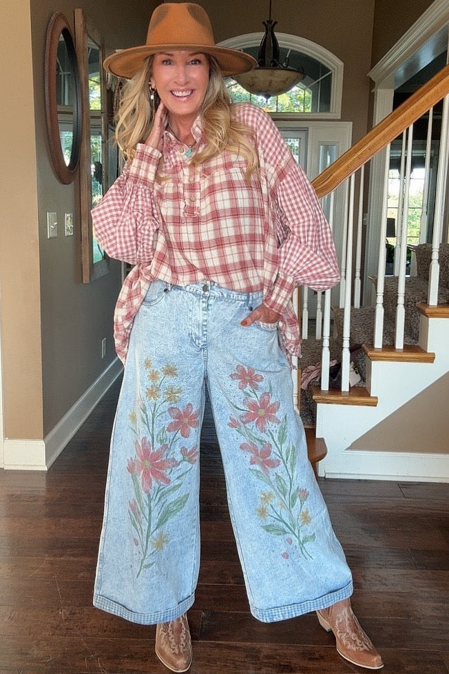 Painted Petal Jeans