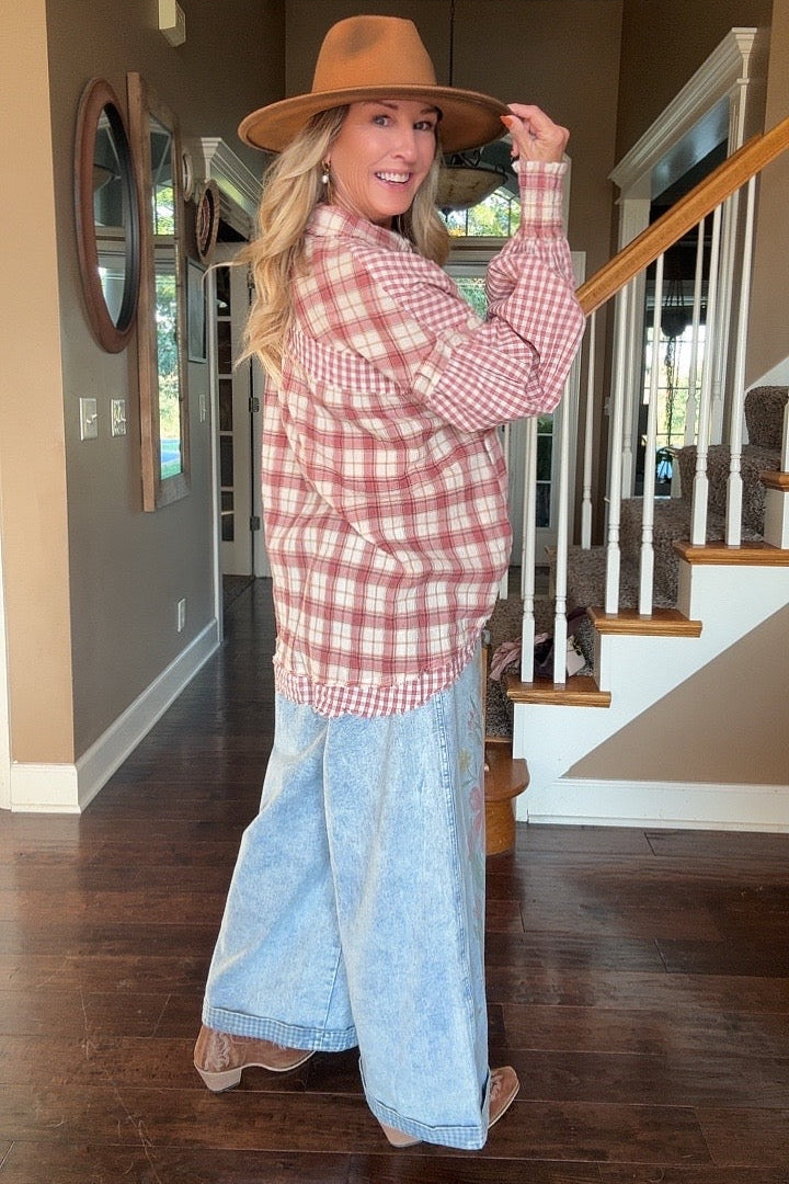 Prairie Plaid Blouse
