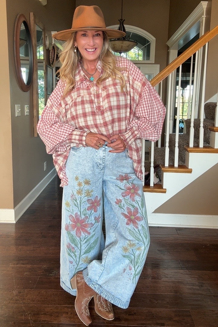 Painted Petal Jeans