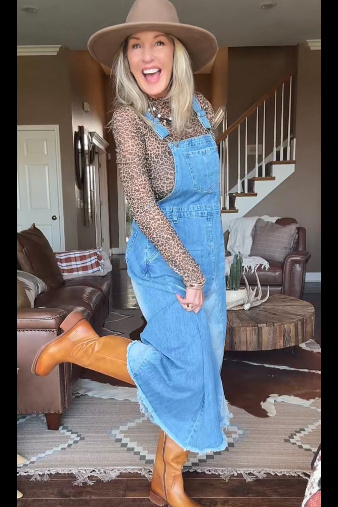 Cattle Drive Overall Dress