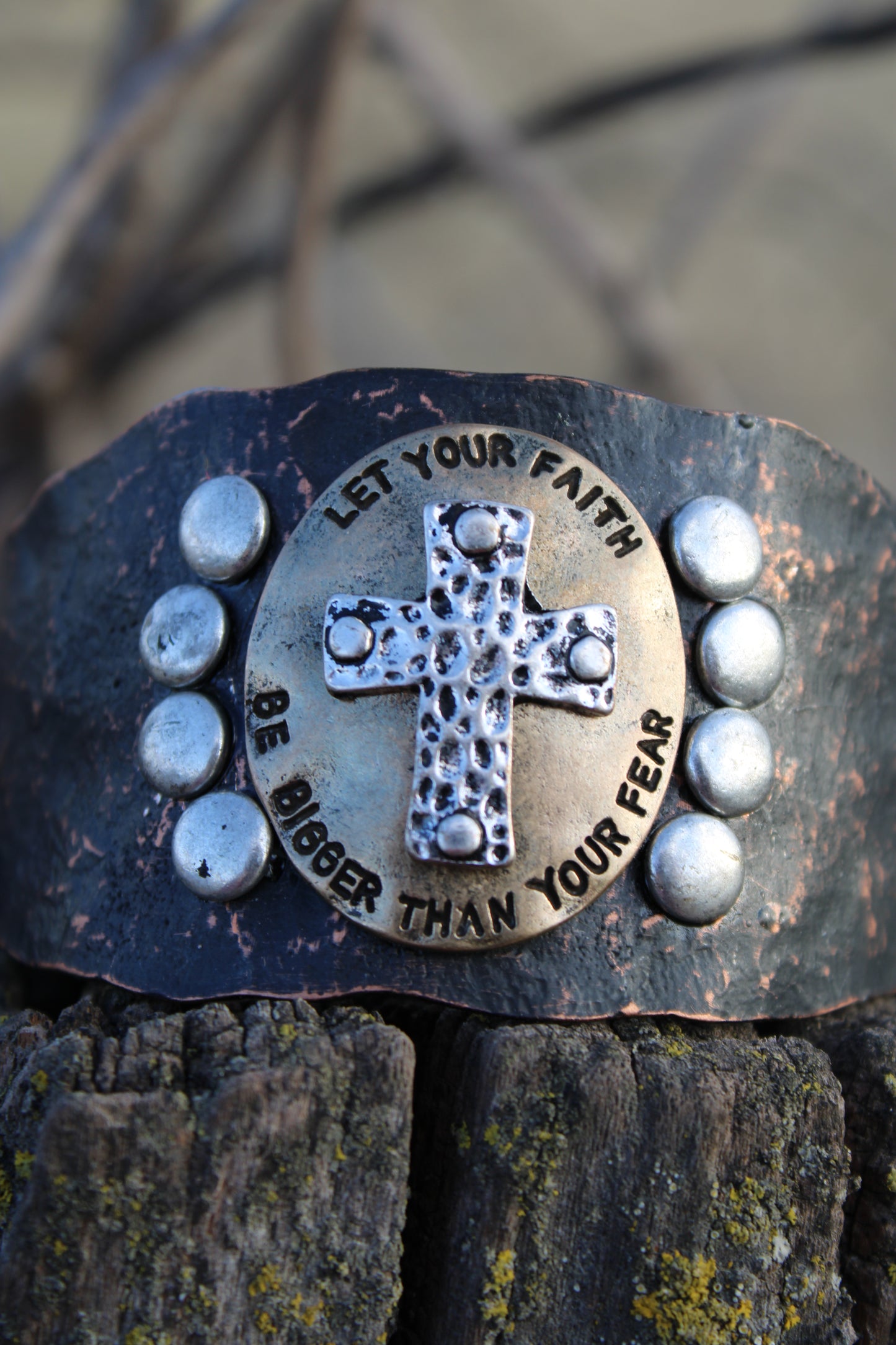 Let Your Faith Be Bigger Than Your Fear Cuff Bracelet