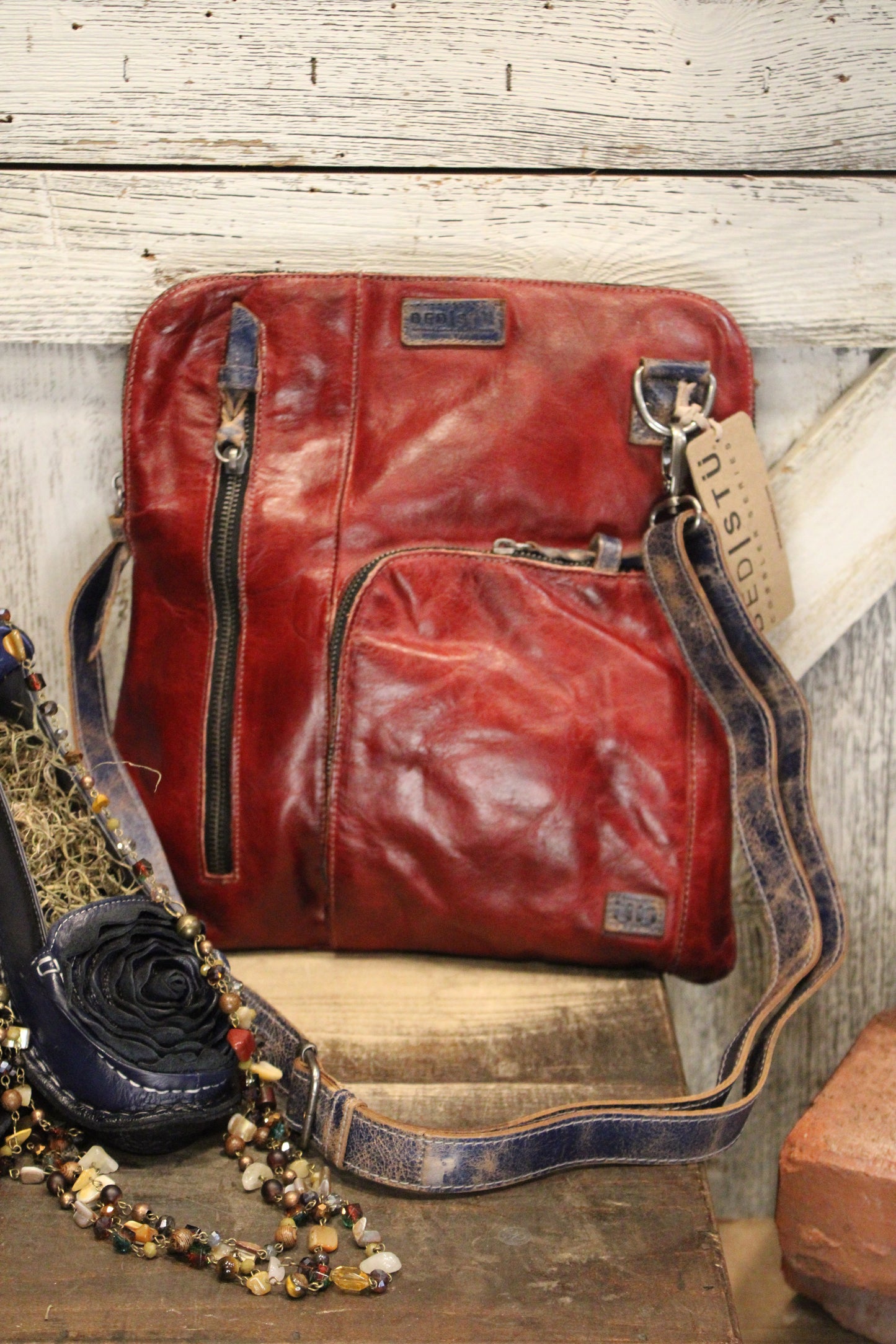 Bed|Stu Aiken Cherry Lacquer Rustic Slate Lux Handbag