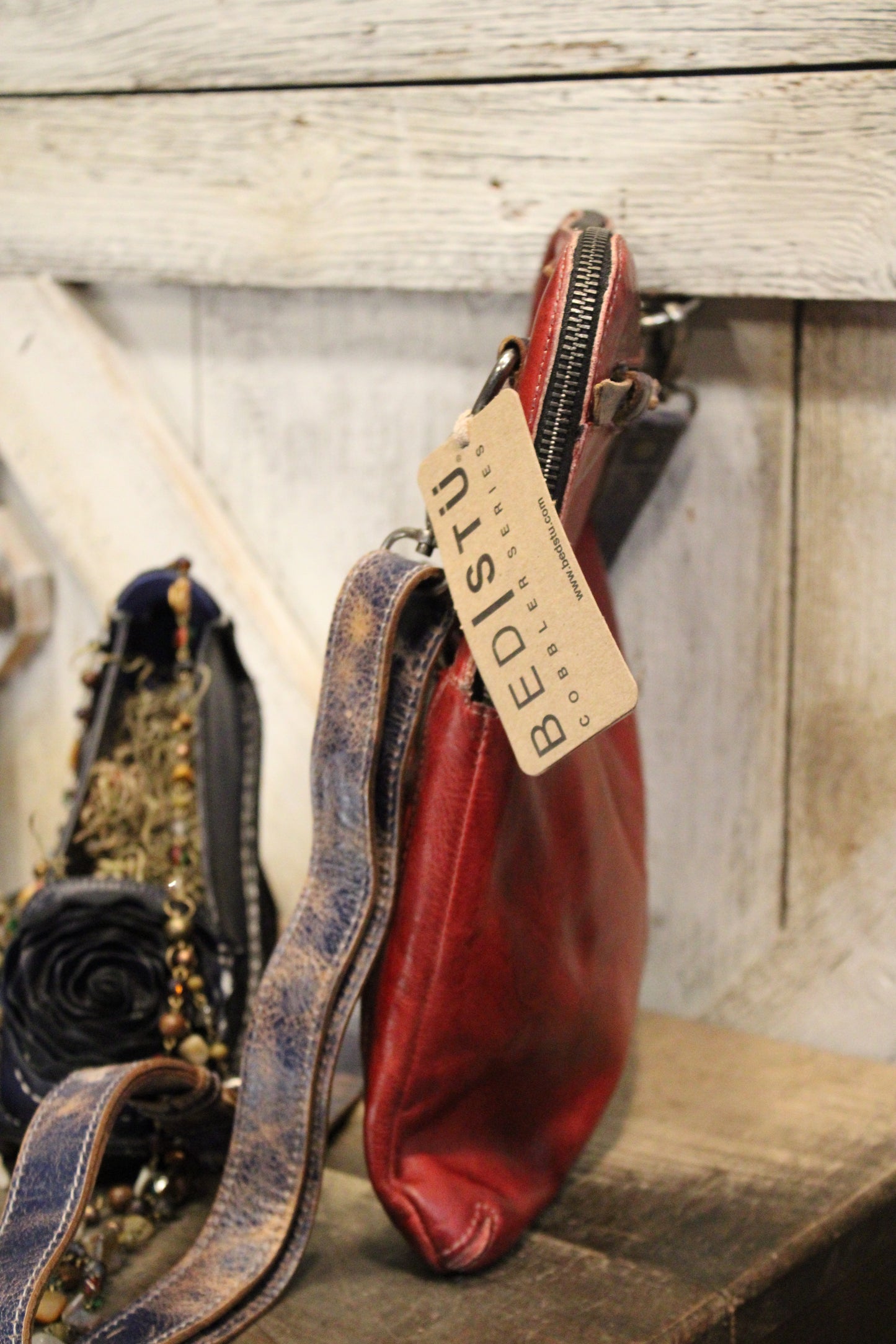 Bed|Stu Aiken Cherry Lacquer Rustic Slate Lux Handbag