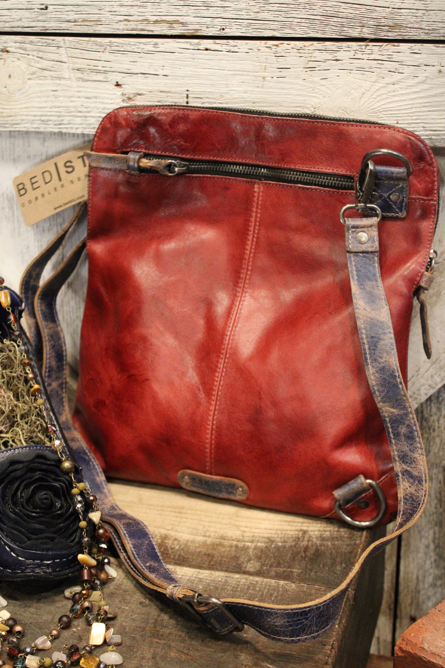 Bed|Stu Aiken Cherry Lacquer Rustic Slate Lux Handbag