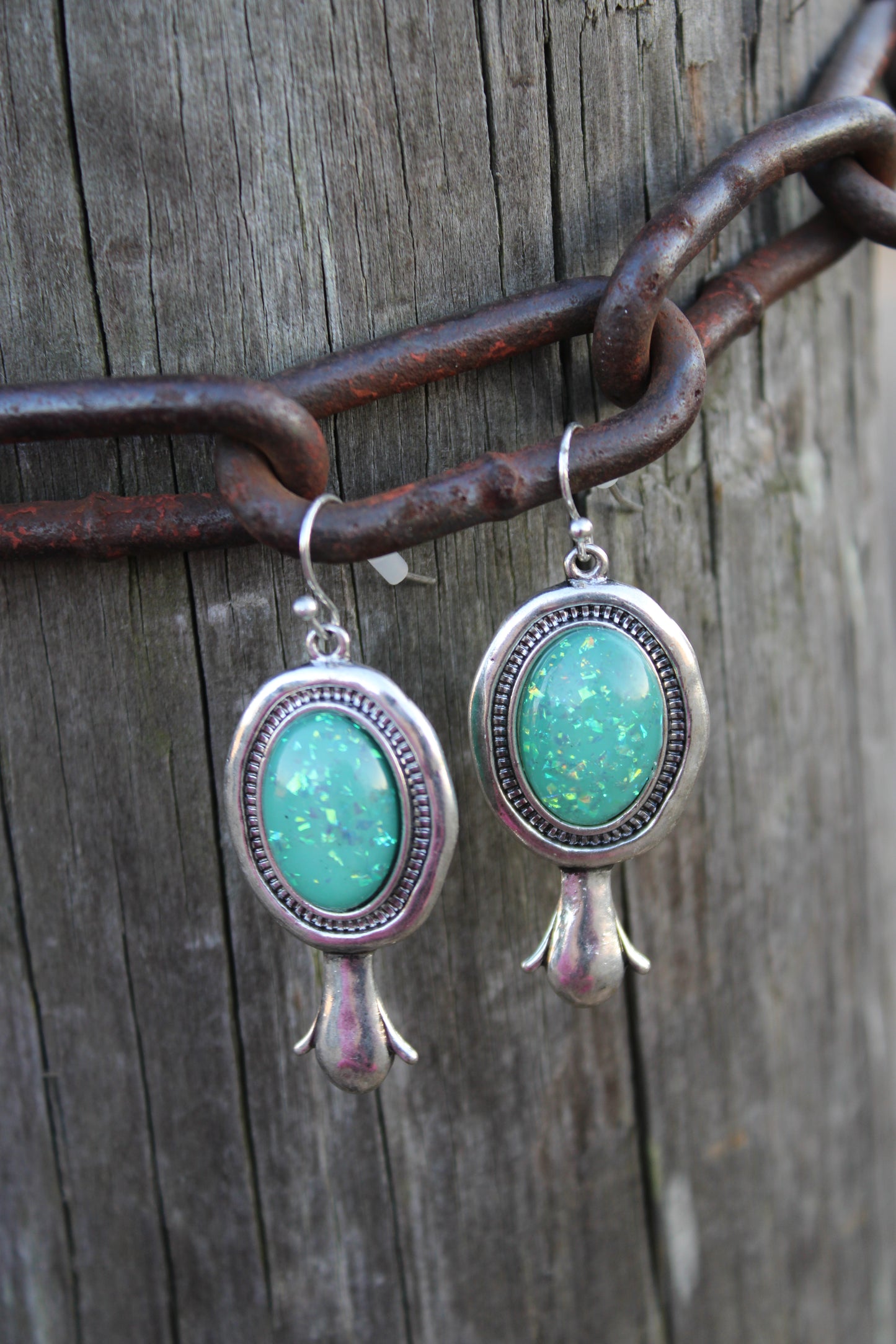 Squash Blossom Glitter Earrings