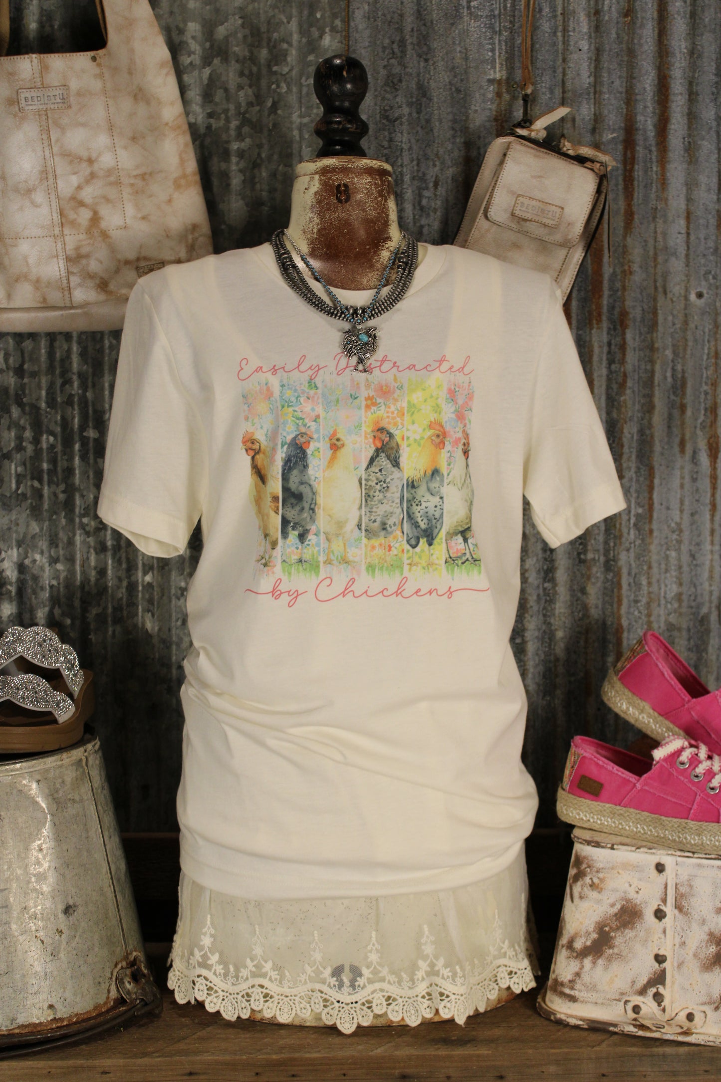 FGO Easily Distracted By Chickens T-Shirt