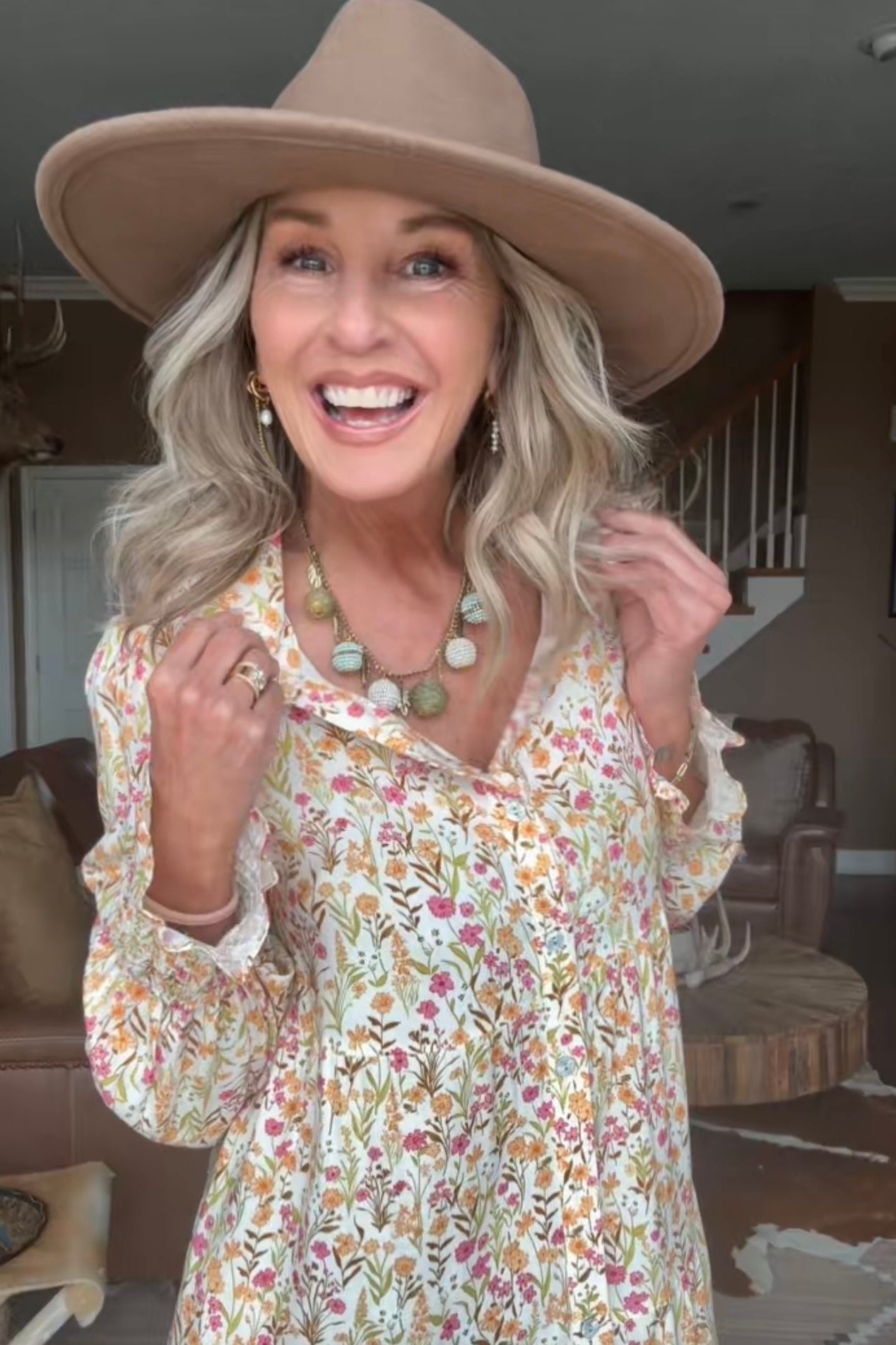 Honey Field Floral Dress