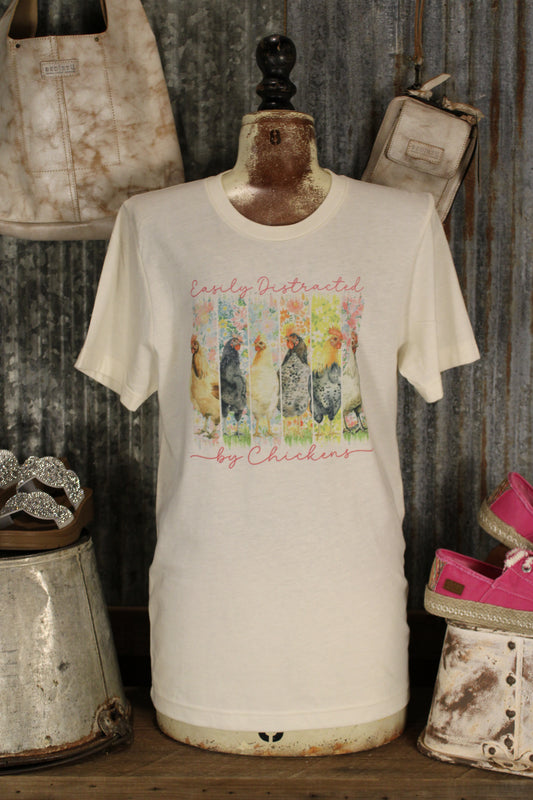 FGO Easily Distracted By Chickens T-Shirt