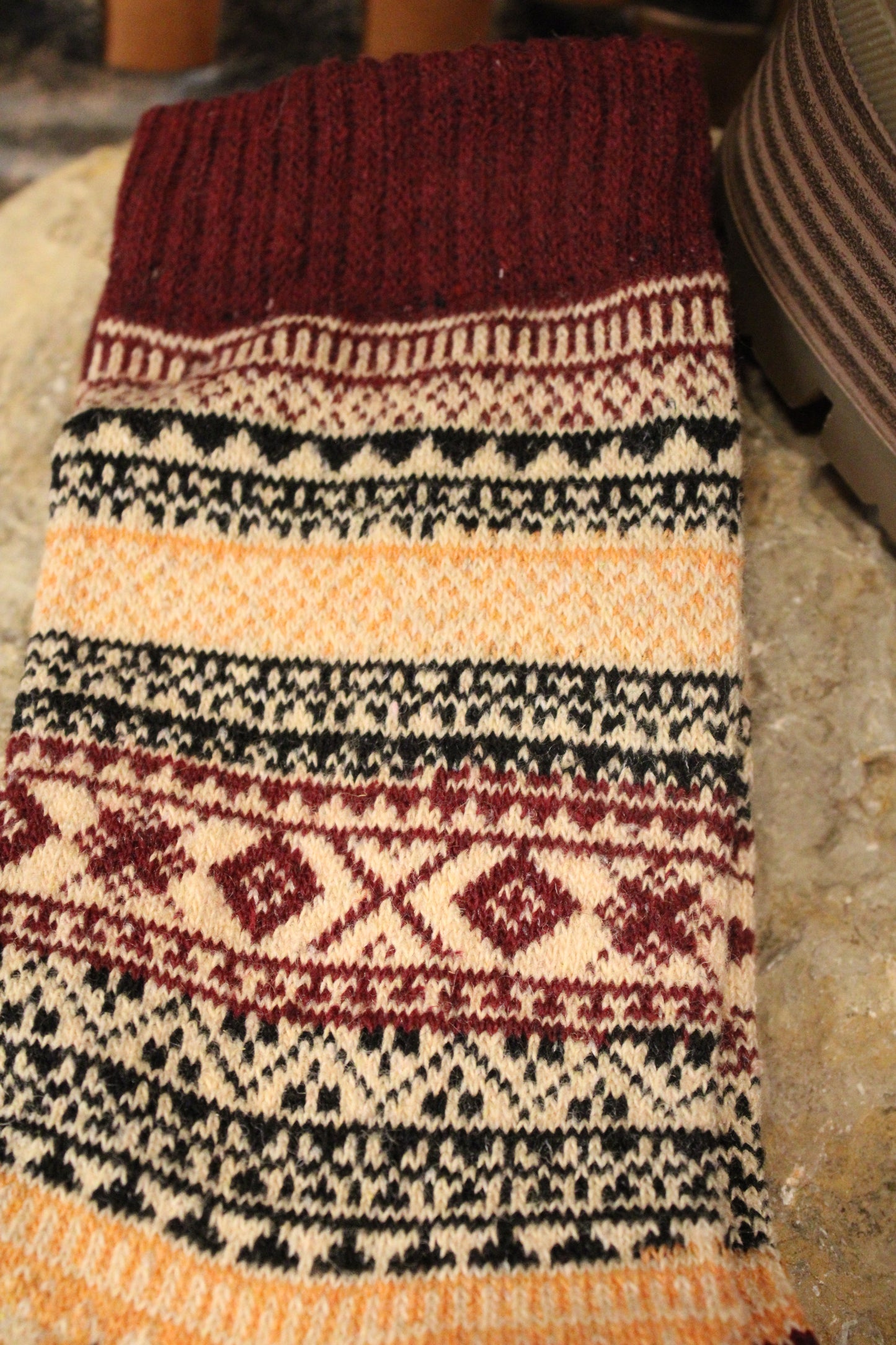 Cranberry Wine Socks