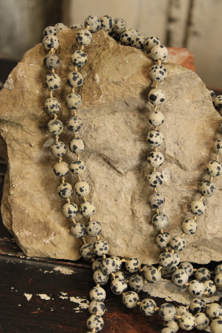 Natural Mosaic Dalmatian Necklace