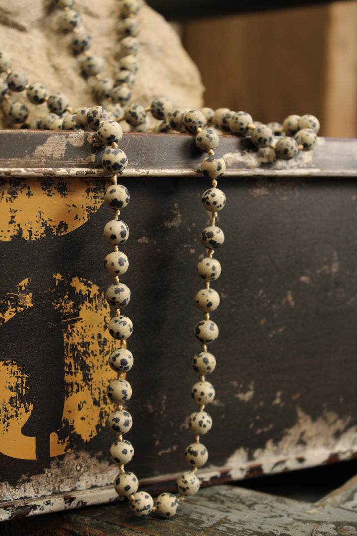 Natural Mosaic Dalmatian Necklace