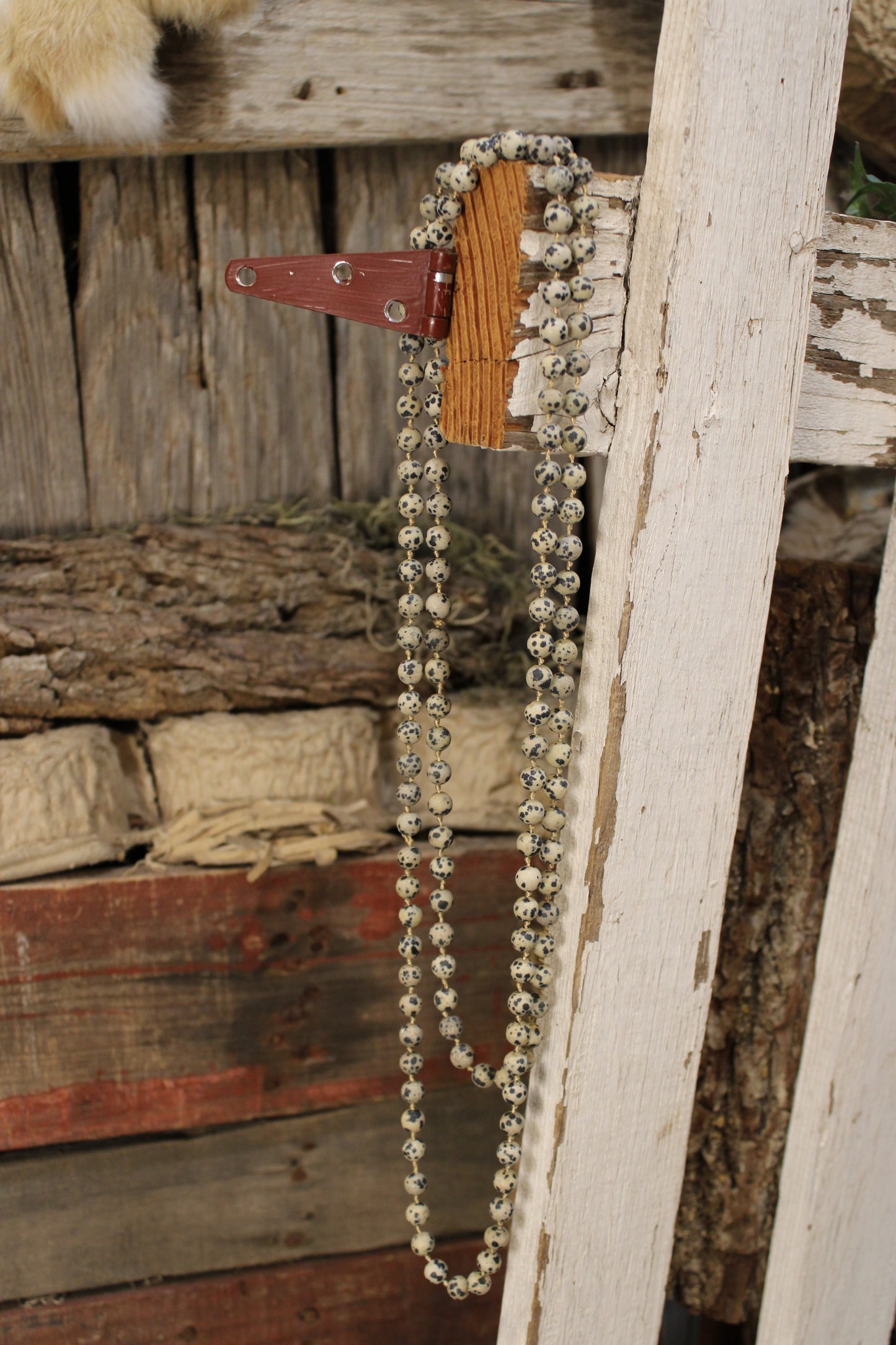 Natural Mosaic Dalmatian Necklace