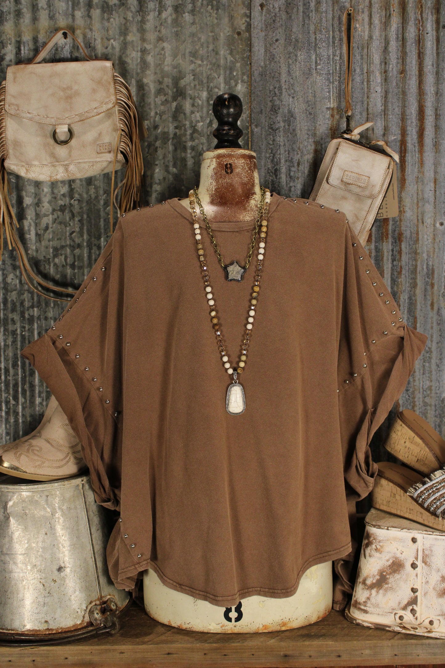 Casual Jazzy Caramel Top