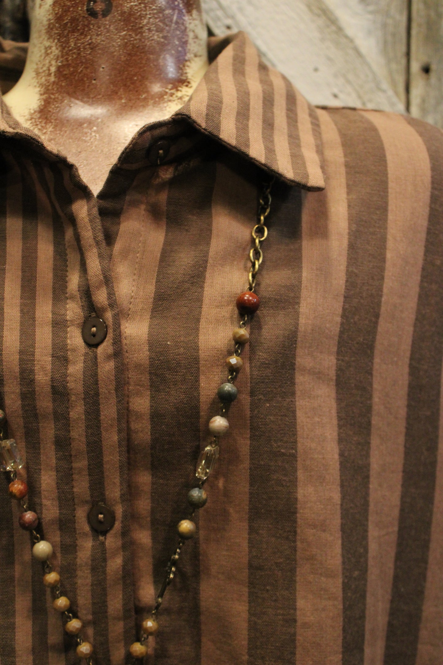 Coffee Break Striped Button Down