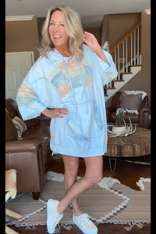 Paisley Trail Long Hoodie