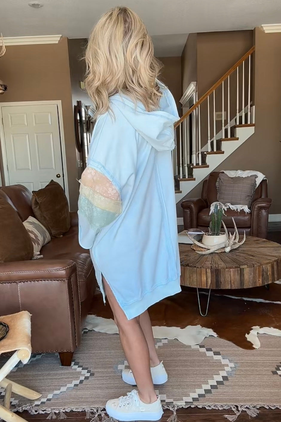 Paisley Trail Long Hoodie