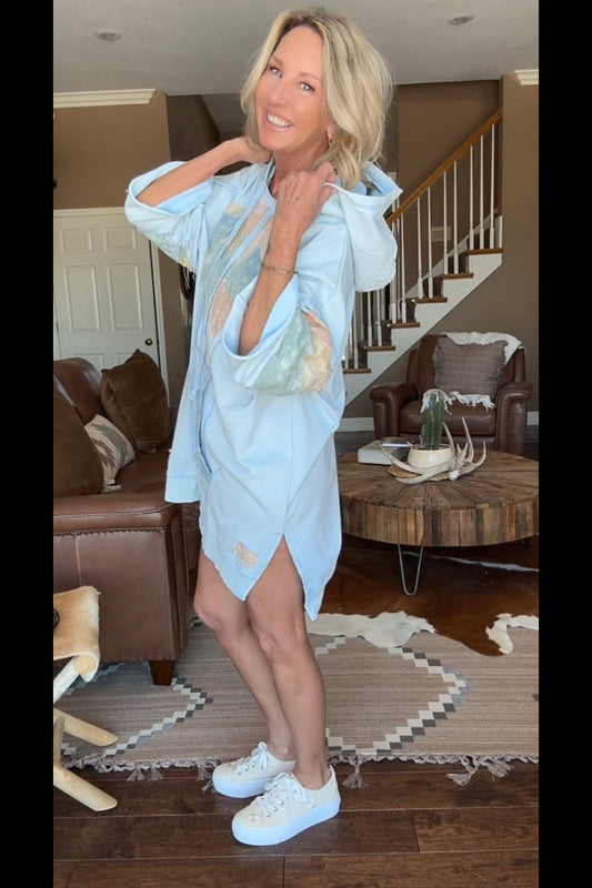 Paisley Trail Long Hoodie