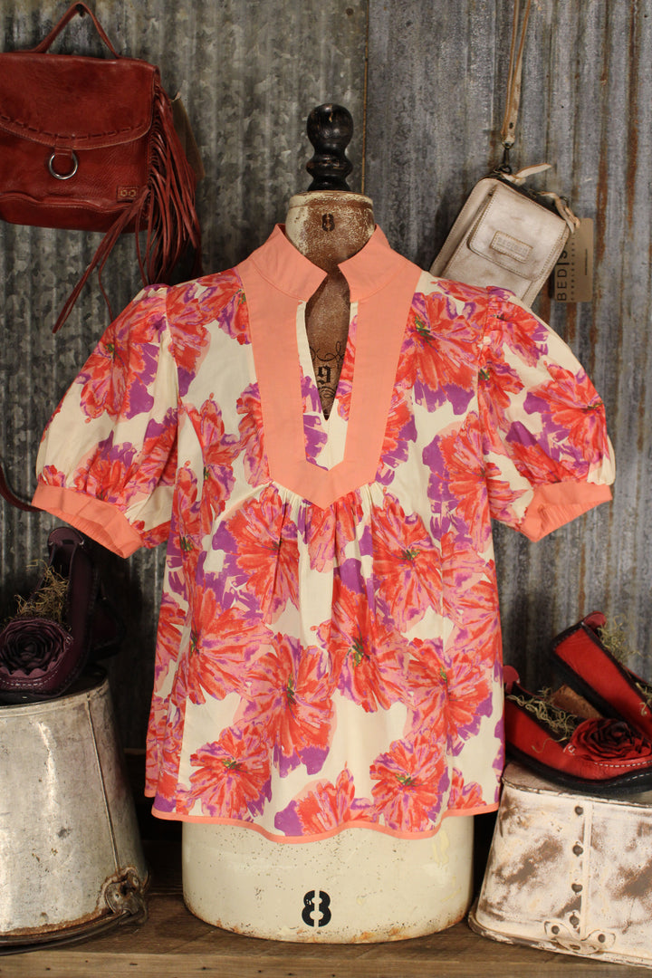 Petals In Pink Blouse