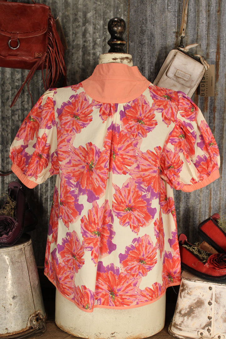 Petals In Pink Blouse