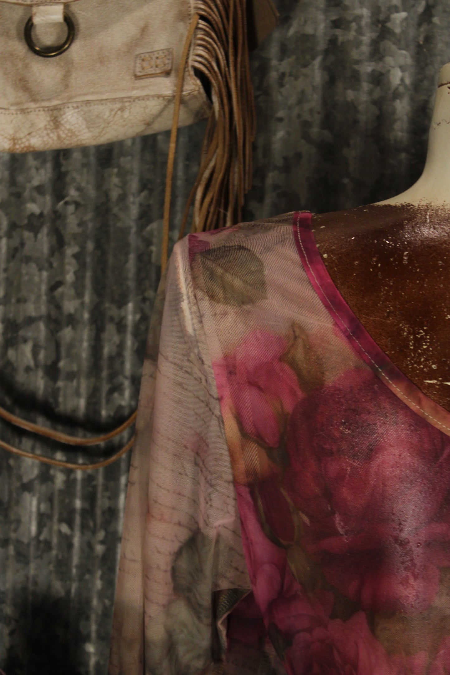 Floral Whisper Mesh Blouse